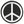 Load image into Gallery viewer, CND Symbol Peace White on Black Patch - PATCHERS Iron on Patch
