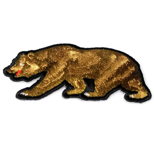 California Brown Bear Patch - PATCHERS Iron on Patch
