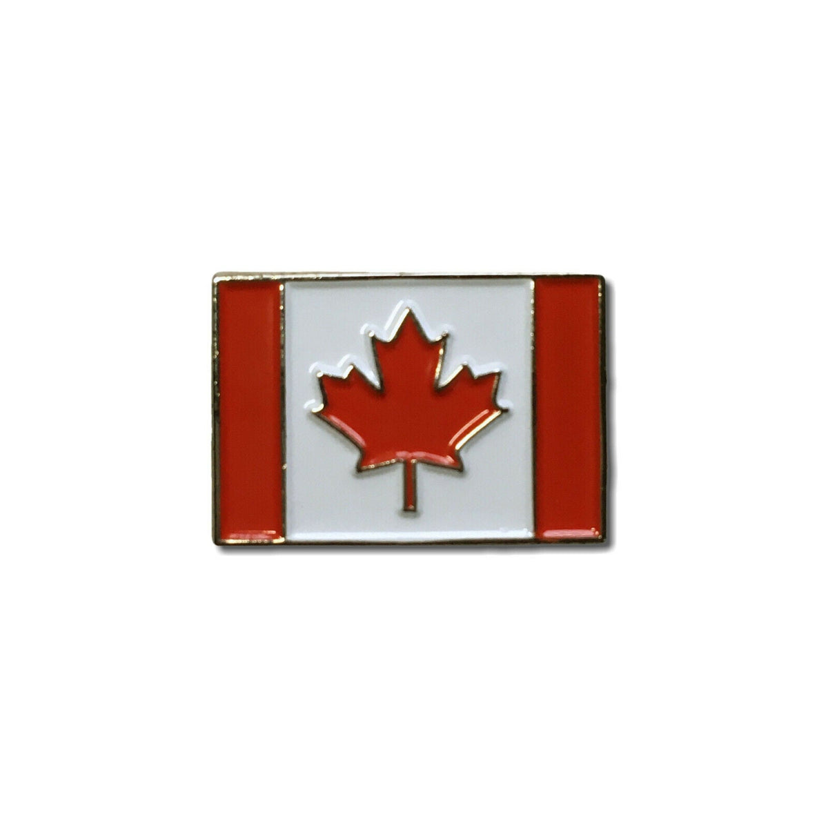Metal & Enamel Canada Flag Pin Badge with Secure Locking Back – PATCHERS