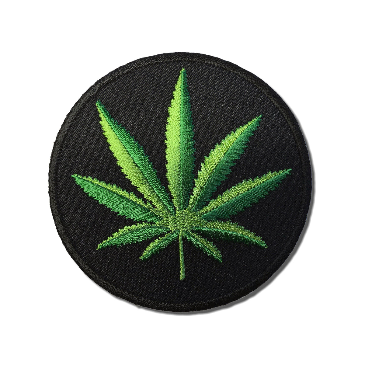 Embroidered Cannabis Leaf Iron on Sew on Patch – PATCHERS