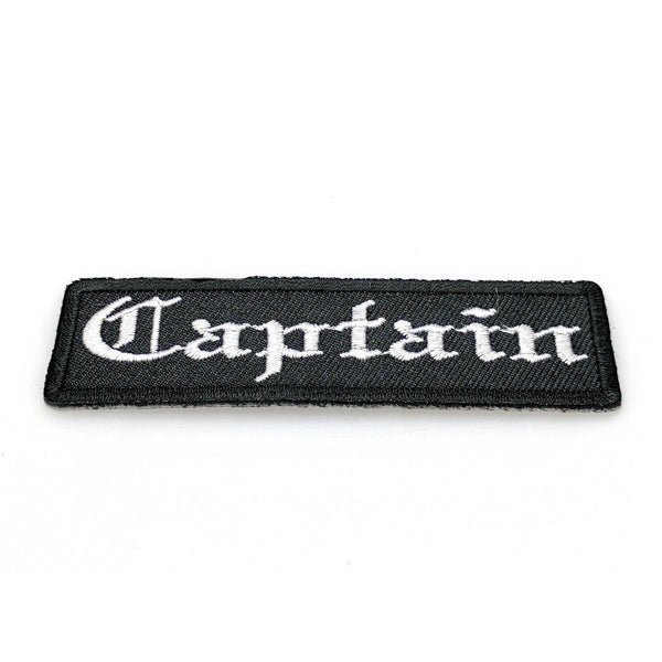 Captain In Old English Patch - PATCHERS Iron on Patch