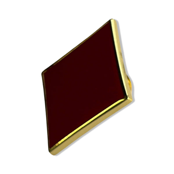Card Poker Symbol Diamond Red Pin Badge - PATCHERS Pin Badge