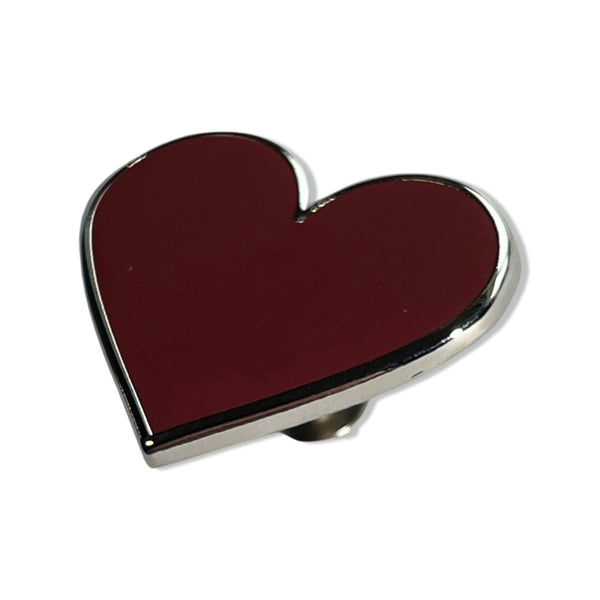 Card Poker Symbol Heart Red Pin Badge - PATCHERS Pin Badge