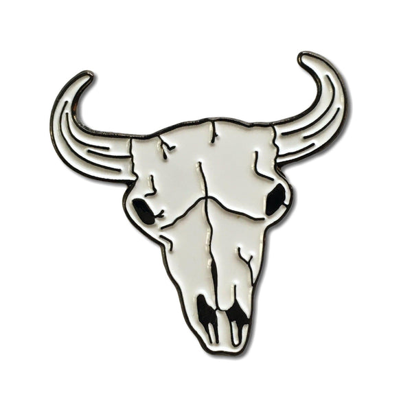 Cattle Skull Pin Badge - PATCHERS Pin Badge