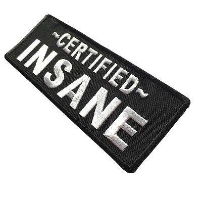 Certified INSANE Patch - PATCHERS Iron on Patch