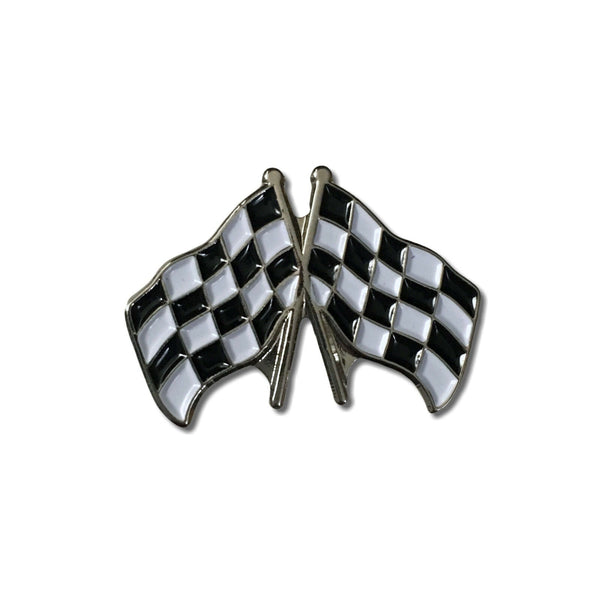 Chequered Flags Pin Badge - PATCHERS Pin Badge