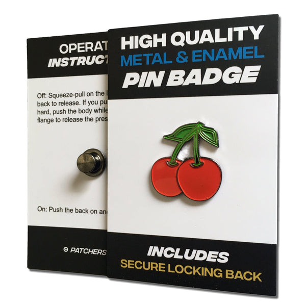Cherries Pin Badge - PATCHERS Pin Badge