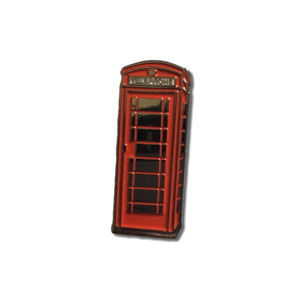 Classic Red Phone Box Pin Badge - PATCHERS Pin Badge