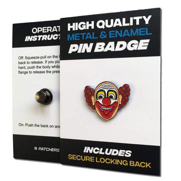 Clown Head Pin Badge - PATCHERS Pin Badge