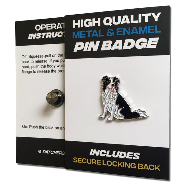 Collie - Sheep Dog Pin Badge - PATCHERS Pin Badge