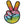 Load image into Gallery viewer, Colourful Peace Fingers Hand Sign Patch - PATCHERS Iron on Patch

