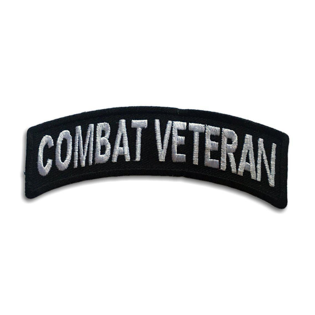 Embroidered Combat Veteran Rocker Iron on Sew on Patch – PATCHERS