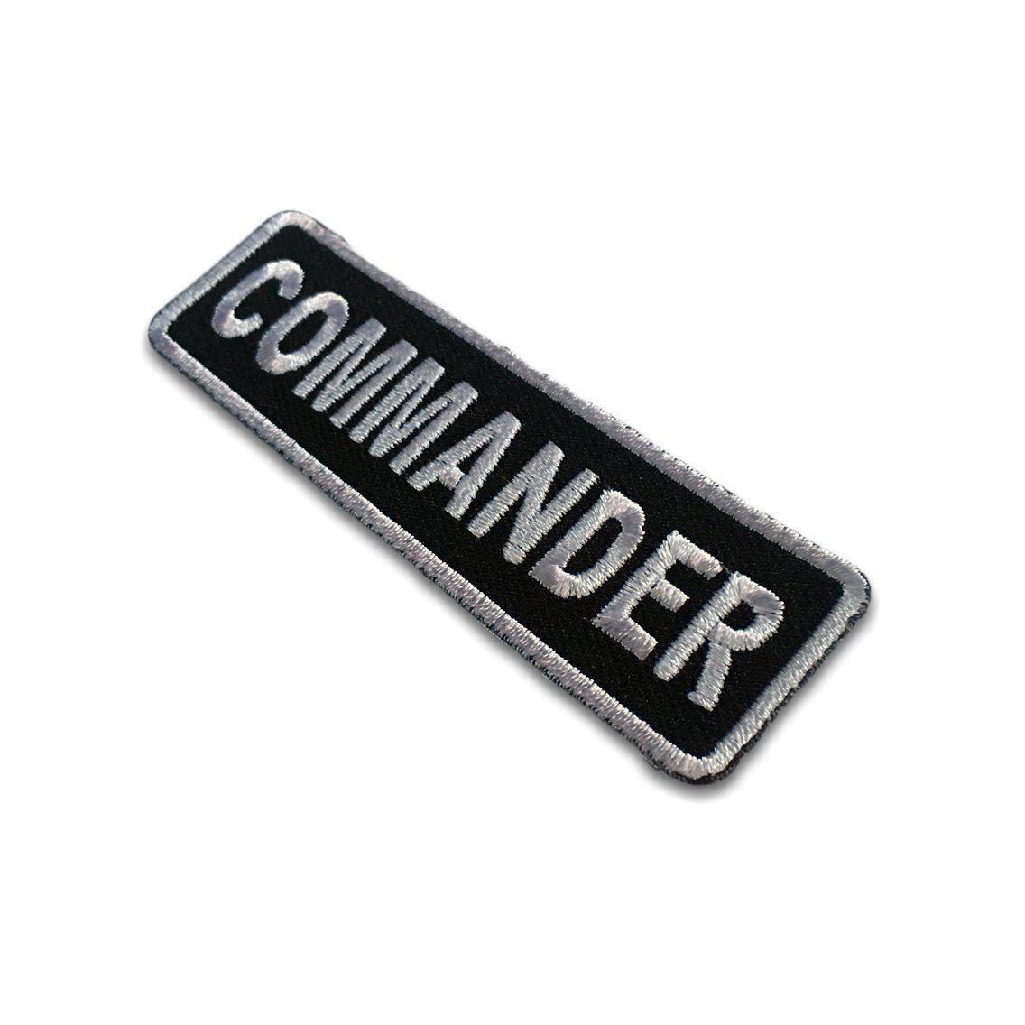 Embroidered Commander Iron on Sew on Patch – PATCHERS