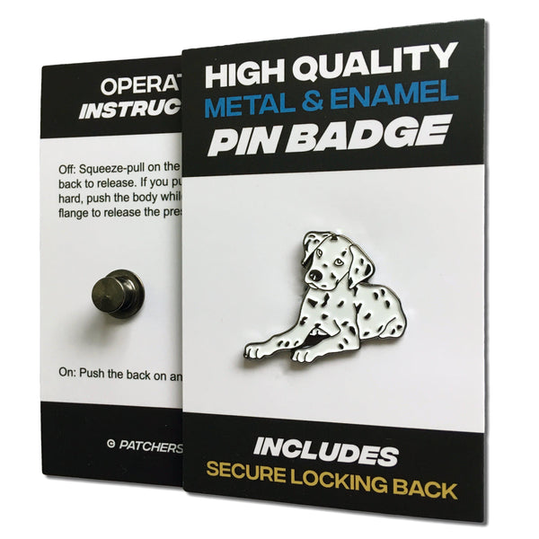 Dalmation Dog Pin Badge - PATCHERS Pin Badge
