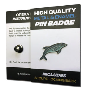 Dolphin Pin Badge - PATCHERS Pin Badge
