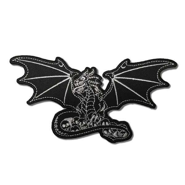 Dragon with Skulls Patch - PATCHERS Iron on Patch