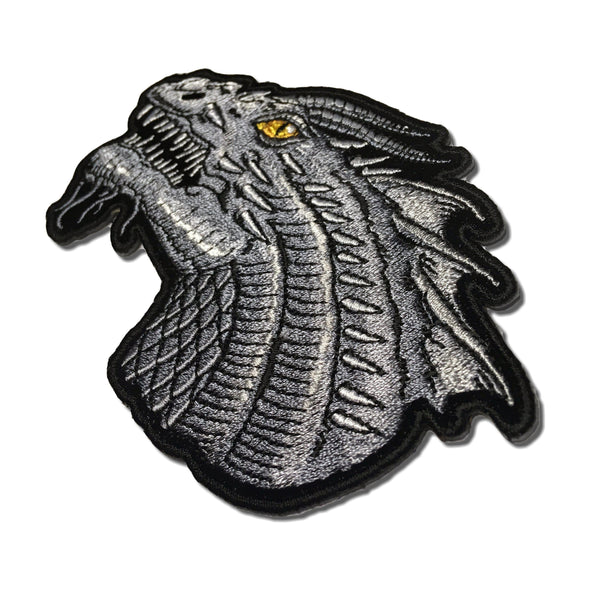 Dragon with Yellow Eyes Patch - PATCHERS Iron on Patch