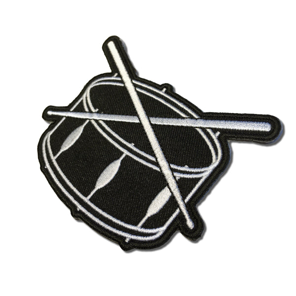 Drum & Sticks Music Band Patch - PATCHERS Iron on Patch