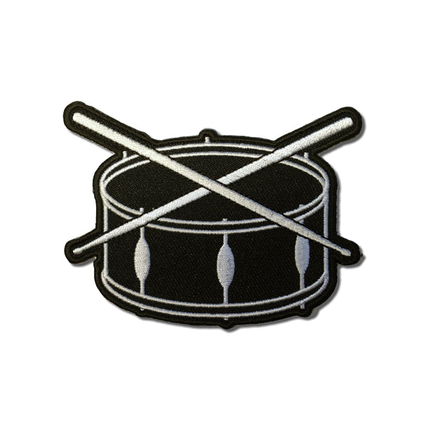 Drum & Sticks Music Band Patch - PATCHERS Iron on Patch