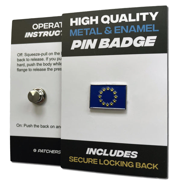 EU Flag Pin Badge - PATCHERS Pin Badge