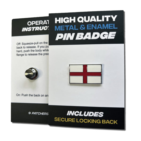 England Flag Pin Badge - PATCHERS Pin Badge