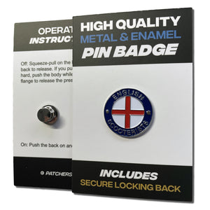 English Scooterists Pin Badge - PATCHERS Pin Badge