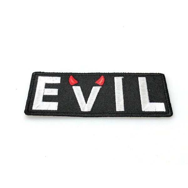Evil With Devil Horns Patch - PATCHERS Iron on Patch