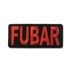 FUBAR F#$?#d Up Beyond All Repair Red Patch - PATCHERS Iron on Patch