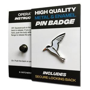 Fairy Tern Bird Pin Badge - PATCHERS Pin Badge