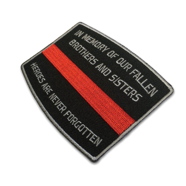 Fallen Firefighter Memorial Red Line Patch - PATCHERS Iron on Patch