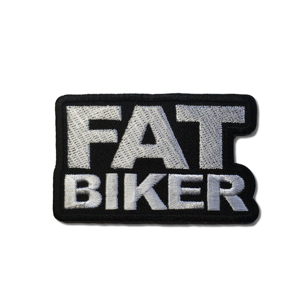 Fat Biker Patch - PATCHERS Iron on Patch