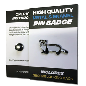 Ferret Pin Badge - PATCHERS Pin Badge