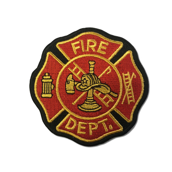 Fire Dept Ladder Axe Hydrant Patch - PATCHERS Iron on Patch
