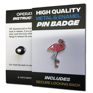 Flamingo Pin Badge - PATCHERS Pin Badge