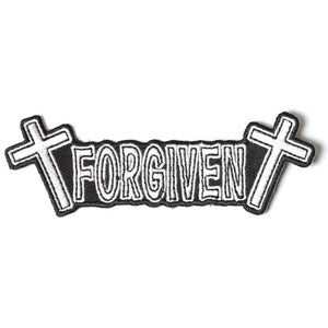 Forgiven With Crosses Patch - PATCHERS Iron on Patch