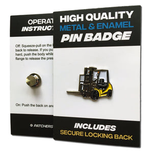 Forklift Pin Badge - PATCHERS Pin Badge