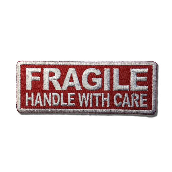 Fragile Handle with Care Patch - PATCHERS Iron on Patch