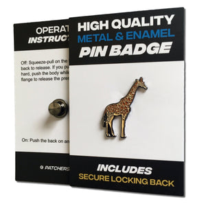 Giraffe Pin Badge - PATCHERS Pin Badge