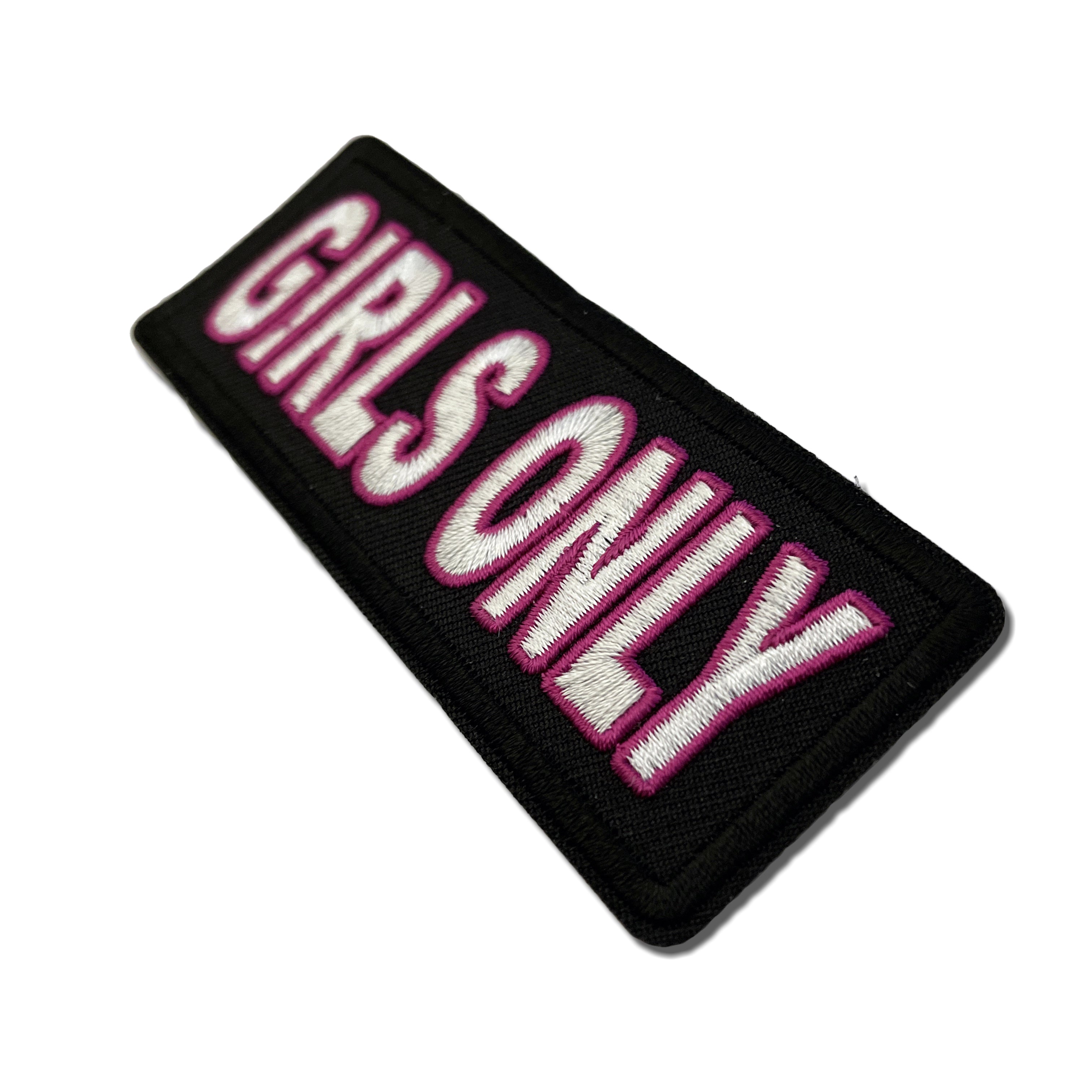 Embroidered Girls Only Iron on Sew on Patch – PATCHERS