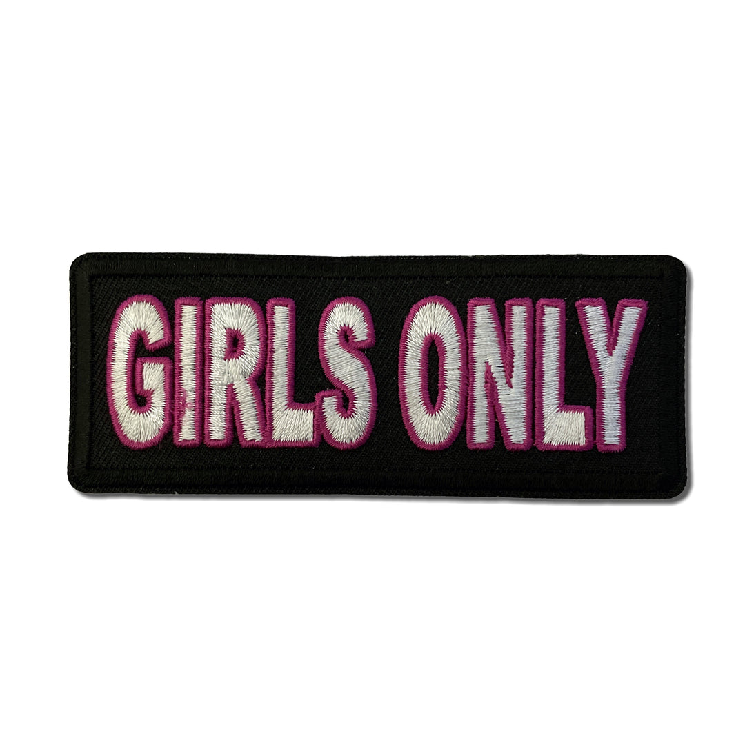 Embroidered Girls Only Iron on Sew on Patch – PATCHERS