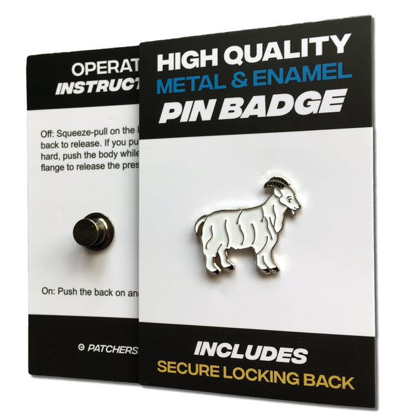 Goat Pin Badge - PATCHERS Pin Badge