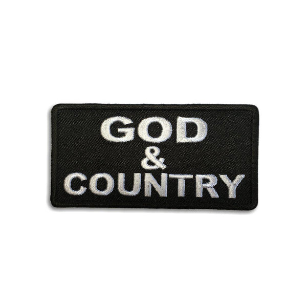 God & Country Patch - PATCHERS Iron on Patch