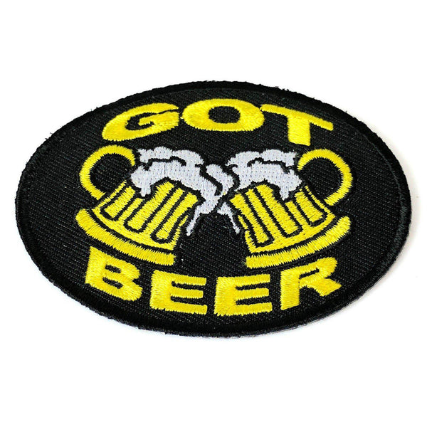 Got Beer With Glasses Patch - PATCHERS Iron on Patch