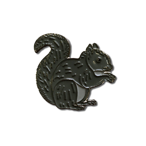 Grey Squirrel Pin Badge - PATCHERS Pin Badge