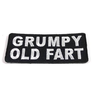 Grumpy Old Fart Patch - PATCHERS Iron on Patch