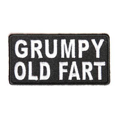 Grumpy Old Fart Patch - PATCHERS Iron on Patch