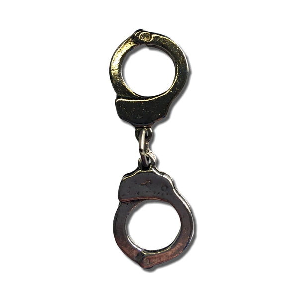 Handcuff Pewter Pin Badge - PATCHERS Pin Badge