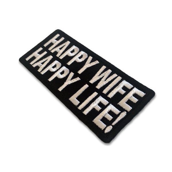 Happy Wife Happy Life Patch - PATCHERS Iron on Patch