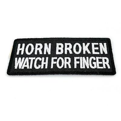 Horn Broken Watch For Finger Patch - PATCHERS Iron on Patch