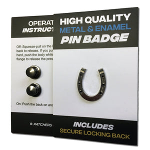 Horse Shoe Pin Badge - PATCHERS Pin Badge